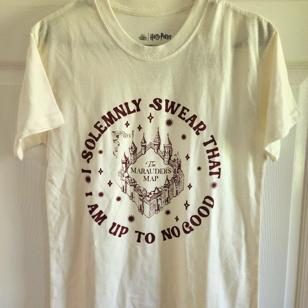 Harry Potter Tee "I Solemnly Swear That I Am Up to No Good" BRAND NEW With Tags
